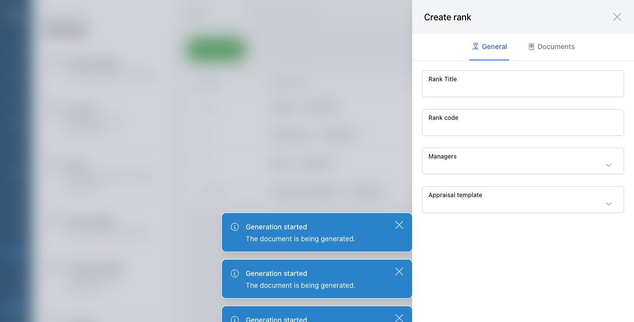 Create rank